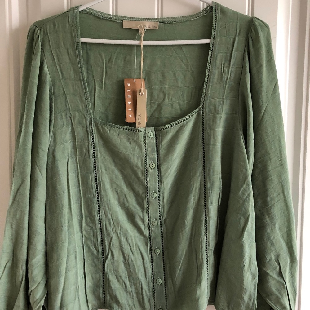 Monk and Lou squareneck top